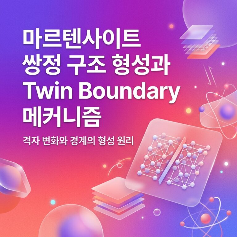 ai thumbnail gradient 마르텐사이트 쌍정 구조 형성과 Twin Boundary 메커니즘 1787228110